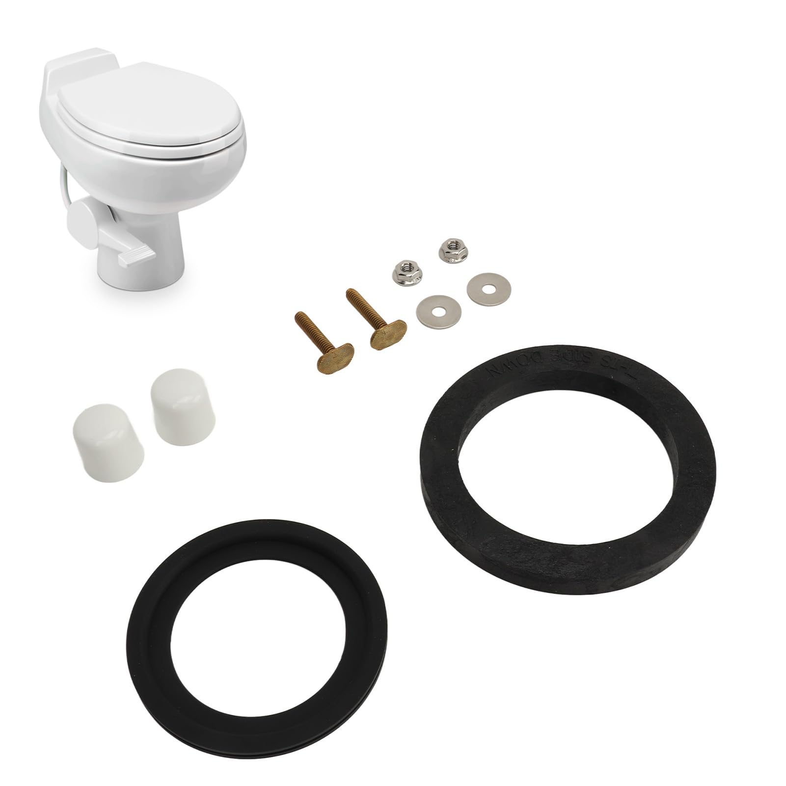 TKSE RV Toilet Seal Kit, RV Toilet Gasket Mounting Hardware 385311652 Flange Flush Seal Set for Dometic 300 310 320