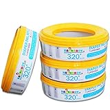 Refill for Diaper Genie and Munchkin Diaper Pails, 320 Count, 4 Pack