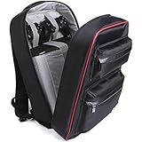Universal Gaming Backpack,PS4 Backpack Travel Game System Carrying Case Storage Bag for Sony Playstation 4/PS4 Slim/PS4 Pro/Xbox ONE/XB1S/Xbox ONE X/WII U/PS3/XBOX 360 Systems and Accessories,Black