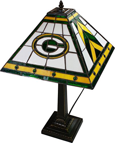 NFL Mission Style Stained Glass Table Lamp NFL Team: Green Bay Packers