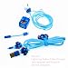 Tospania Cable Protector/Wire Organizer/Pet Cord Protector/DIY Wire Protector, Spiral Cable Cover Wrap Strain Relief Tube Charger Cord Sleeve Compatible for iPhone iPad iPod iWatch Series (Stitch)
