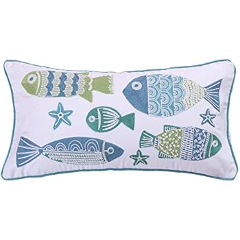 levtex larkin screen print fish pillo levtex larkin screen print fish pillo