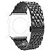For Apple iWatch Band 42MM, Rosa Schleife Apple Watch Band Stainless Steel Strap Wristband with Metal Clasp Classic Buckle Wrist Watch Strap Bracelet for Apple Watch Sport & Edition (Not Fit 38mm)