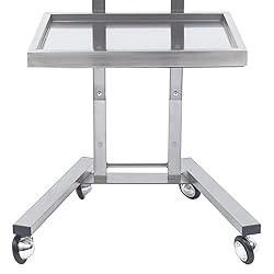 CHINEGER 2 Tier Metal Rolling Cart Foldable Salon