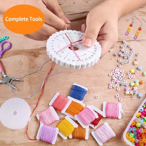Conjunto pulseira infantil com contas faça você mesmo pulseira com contas, contas de joias, adequado para crianças e meninas