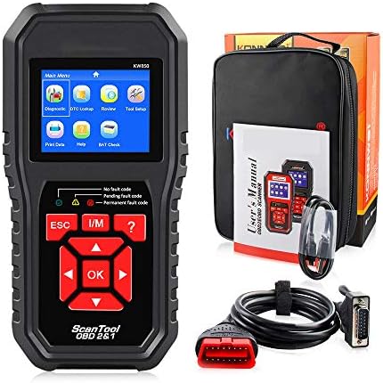 Obd2自動故障診断機 スキャナー車のツールチェックエンジンのカラーディスプレイと内蔵スピーカー自動車用コードリーダーブラック 百貨店