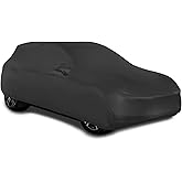 WinPower Indoor Car Cover SUV Stretch Dustproof Protection Full Car Cover for Underground Garage, Car Show, Black