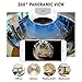 Fish Eye Lens IP Camera,960P 3D 360 Degree Panoramic Night Vision Wireless Security IP camera, Two Way Audio Video Camera, Indoor/Outdoor Security system for baby pet elder