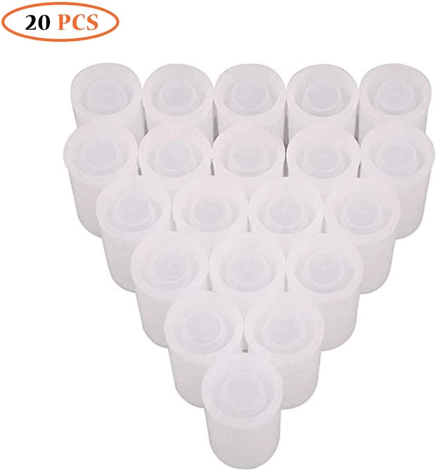 35mm Caliber Plastic Film Canisters 20pc (White) Amazon.co.uk