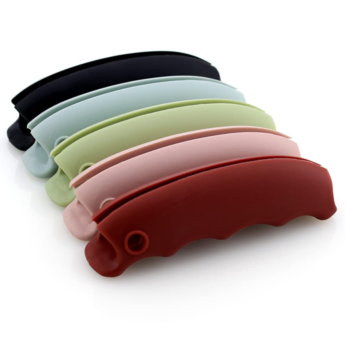 Zerodeko 6 pcs Carrying One-trip Devices for Gear Carrier, Carry Random Self-locking Grips Self- Thumb Bag Silicone Handle: Handle Sports Shopping Holder Carriers Home Mention