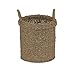 Household Essentials Round Straight Side Seagrass, Brown