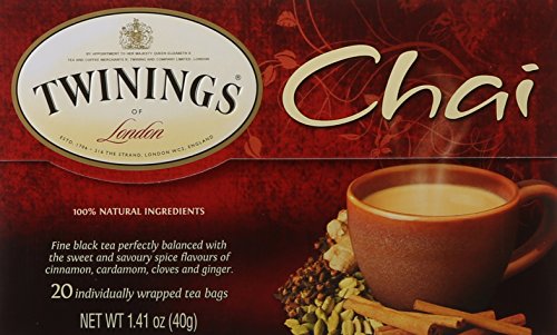 Click Here to See More Images Twinings Chai Tea, Tea Bags, 20 Count