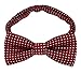 Pet Bow Tie, VICTHY Colorful Polka Dots Adorable Collar Butterfly Knot Puppy Adjustable Bow Ties for Dogs/Cats/Other Pets Wine Red