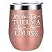 Gifts for Best Friends - You Are the Thelma to My Louise - Funny Best Friend Birthday, Mothers Day, Thelma and Louise Friendship Gifts for Women Friend, Soul Sister, BFF, Bestie - Coolife Wine Tumbler