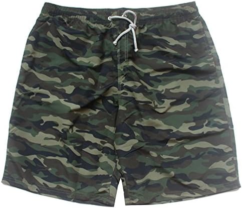 Doraemall Men's Camo Swim Trunk