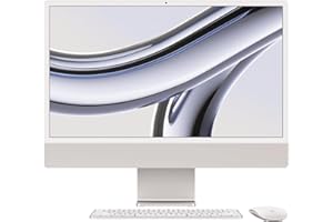 Apple 2023 iMac All-in-One Desktop Computer with M3 chip: 24-inch Retina Display, 8-core CPU, 8-core GPU, 16GB Unified Memory, 256GB SSD Storage, Silver (Z1950001Z)