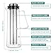 Cold Brew Iced Coffee Maker, TOP-MAX Iced Tea Maker 1.0L/34oz Brewing Glass Carafe with Removable Stainless Steel Filter