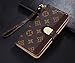 for iPhone 8 Case iPhone 7 Case Leather Case Luxury Designer Monogram Fashion Style Flip Folding Stand Wallet Case Hand Rope Card Slot for Boy & Girl for iPhone 7 and iPhone 8 4.7 Inch