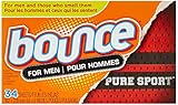 Bounce Dryer Sheets For Men, Pure Sport, 34 Count