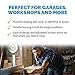 Newair Electric Garage Heater, Adjustable Ceiling/Wall Mounted with Tilt Head, Heats up to 500 sq. ft. of Space | Electric Heater for Heating Garages, Workshops, Warehouses, Job Sites, and More