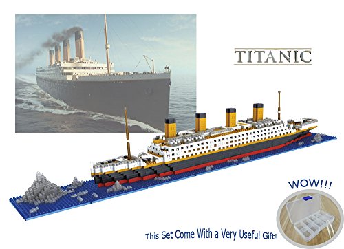 Sanzo The Titanic Model Micro Block Build Set 1860pcs - Nano Micro Diamond Blocks DIY Educational Toys