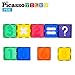 PicassoTiles PT22 Magnetic Building Blocks 22pc Numerical Magnet Tiles Educational Kit Toy Set 3D Clear Color Stacking Block STEM Playboard Novelty Game w/ Numbers, Roman Numerals, and Math Symbols