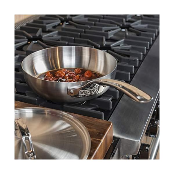 Viking Culinary Professional 5Ply Stainless Steel Saucier Pan, 3 Quart