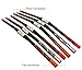 Jessica Acekit Lightweight 31.8mm (1 1/4 inch) Aluminium Alloy Bicycle Handlebar for Road Bike Mountain Bike(760mm-Red-Riser Bar)