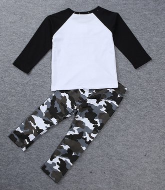Baby Boy Spring Autumn Clothes T-shirt + Pants 2 pcs Set Outfit Costume - Image 3
