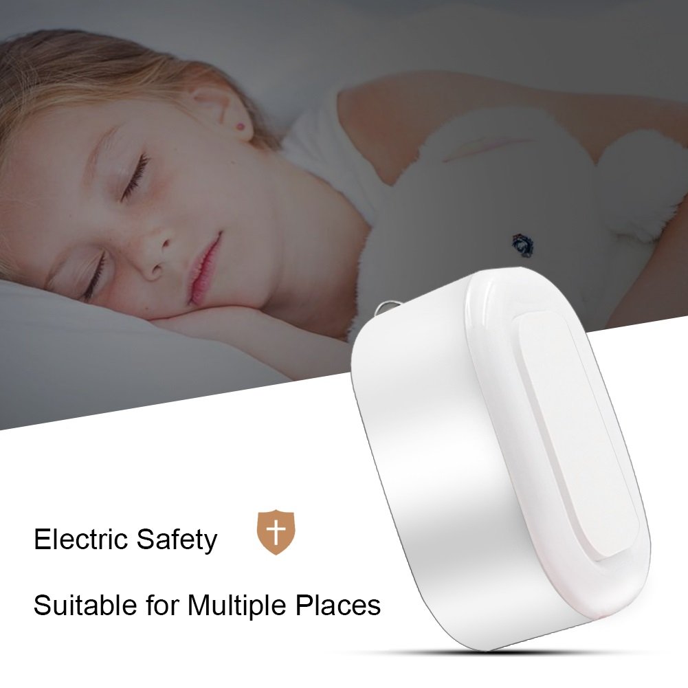 Night Light USB Charger POWERIVER LED Sensation 2A Glow Smart Wall Charger Station Dual USB Power Adapter Travel or Home for Apple Mobile Phone iPad Android PSP ETC (Square)