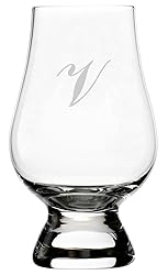 Commercial Script Etched Monogram Crystal Whisky