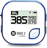 GolfBuddy Voice 2 Golf GPS/Rangefinder, White/Blue