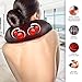 Dr. Anna Luxury Shiatsu Neck Shoulder & Back Massager with Heat For Back Pain Relief - Portable 3D Rotation Kneading Massage Pillow - Back Massager Belt - Full Body Massager