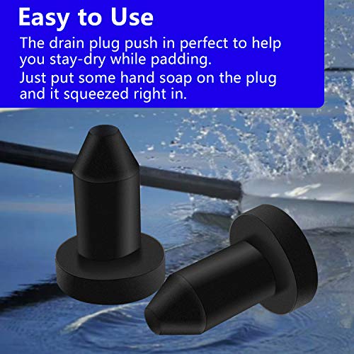 Nordun 4 Pack Kayak Drain Plug Push in Compatible with Sun Dolphin