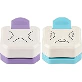 2PCS Paper Corner Rounder, Corner Punch 3 in 1 (R4/R7/R10mm) Corner Cutter for Card Making, Laminate, Cardstock, Scrapbooking and Paper Crafts, Business Cards