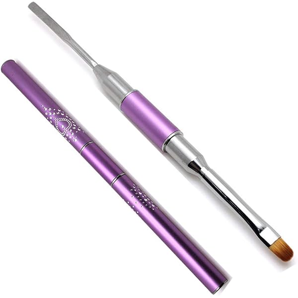 TOROKOM Poly Gel Pinsel 2-teilig – Dual-Ended Für Acryl- Und Gelnägel
