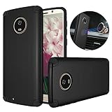 Moto G6 Case, Dretal Shock-Absorption Armor Magnetic Anti-Slip Texture Protective Case Cover for Motorola Moto G6 / Moto G (6th Generation) (Black)