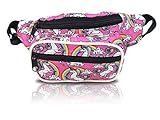 Nineteen80something Fanny Pack For Children/Kids Size Waist Bag/For Boys, Girls, Toddlers And Babies (Unicorn Pink)