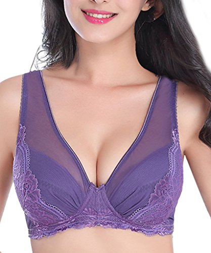 Intimate portal women anabel wire free mesh comfort bra…