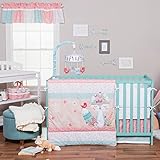 Trend Lab Wild Forever 3 Piece Crib Bedding Set, Pink/Teal