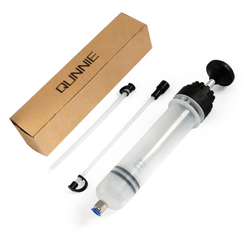 Photo 1 of QUNNIE Automotive Fluid Extractor Pump, 200CC Oil Change Syringe with Flexible Tube, Manual Suction and Filling Fuel