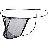 ZONBAILON Men's See-through T-back Thong Sexy Sheer Mesh String Underwear