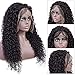Prom Rosa Curly Lace Front Human Hair Wigs Pre Plucked Brazilian Kinky Curly Lace Frontal Wig with Baby Hair 150% Density Virgin Hair Wigs for Black Women（18Inch, Lace Front Wig)