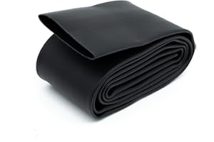 MEYOOZIISU 1-1/2" Heat Shrink Tubing - 3:1 Ratio Dual Wall Adhesive Lined, Marine Grade, Waterproof Insulation - Electrical Industrial Cable Wire Tube Wrap - Black, 4FT