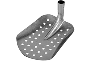 Ioensy Metal Sifting Spade Mud Spade Manure Spoon Practical Sturdy Heavy Duty Sewer Cleaning Tool Drain Spade for Outdoor Hik