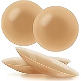 Omfiviy 2-Pair Sticky Women's Nipple Covers - Reusable Washable Silicone Pasties