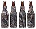 Authentic Hunting Camouflage Neoprene Beer Bottle Coolers with Zippers, Coolies, Set of 4