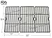 Hongso PCE993 Matte Cast Iron Grill Grates Replacement for Charbroil 463224912, 463231711, 415.16135, Cuisinart, Ceramic Grills, Tuscany Grill Replacements Grid 30 inch, Set of 3