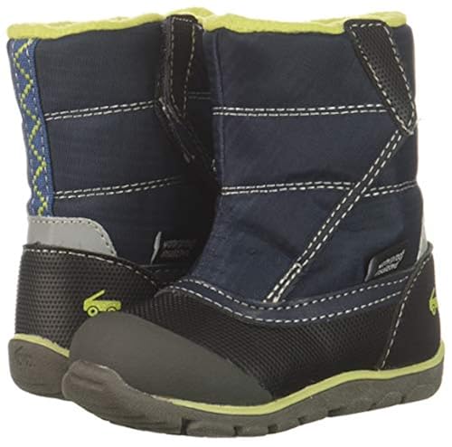 See Kai Run Baby-Boy's Baker WP/in Snow Boot, Navy, M US Toddler