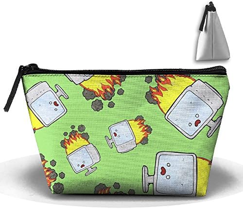 3fd3 Cubes Catch Fire Tv Large Makeup Pouch Zipper Travel Cosmetic And Toiletries Organizer Shaving Kit Bags